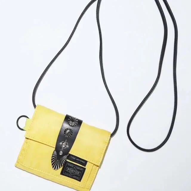 TOGA × PORTER SHOULDER WALLET Yellow New | eBay