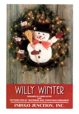 Willly Winter Snowman Wreath Indygo Junction Craft Pattern
