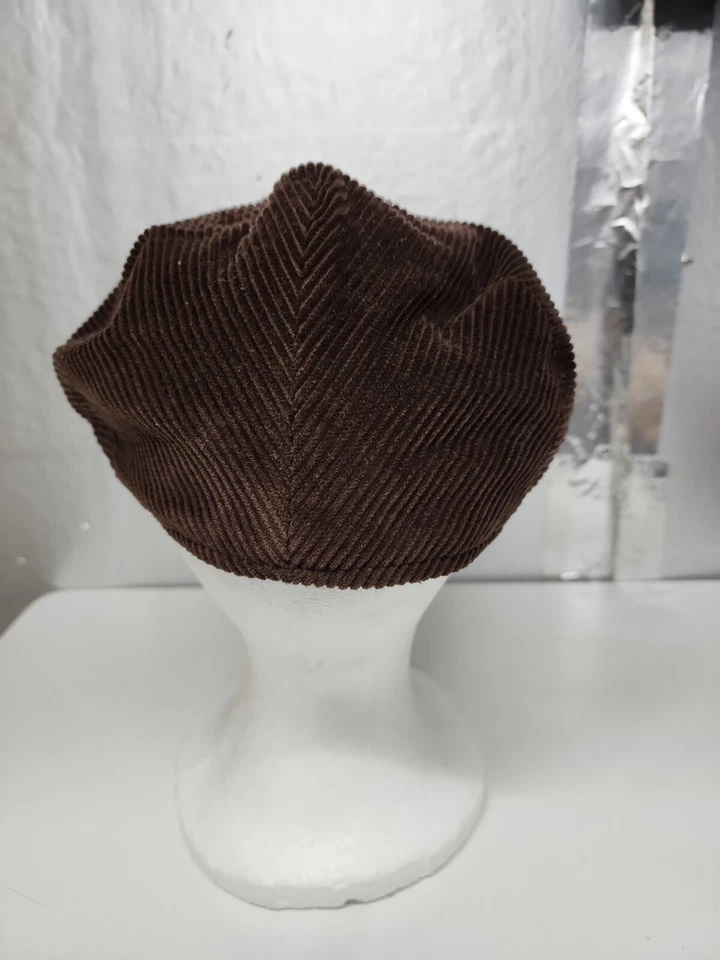 Boné masculino Jaxon Hats marrom veludo Duckbill Ivy Cabbie - Imagem 3 de 4