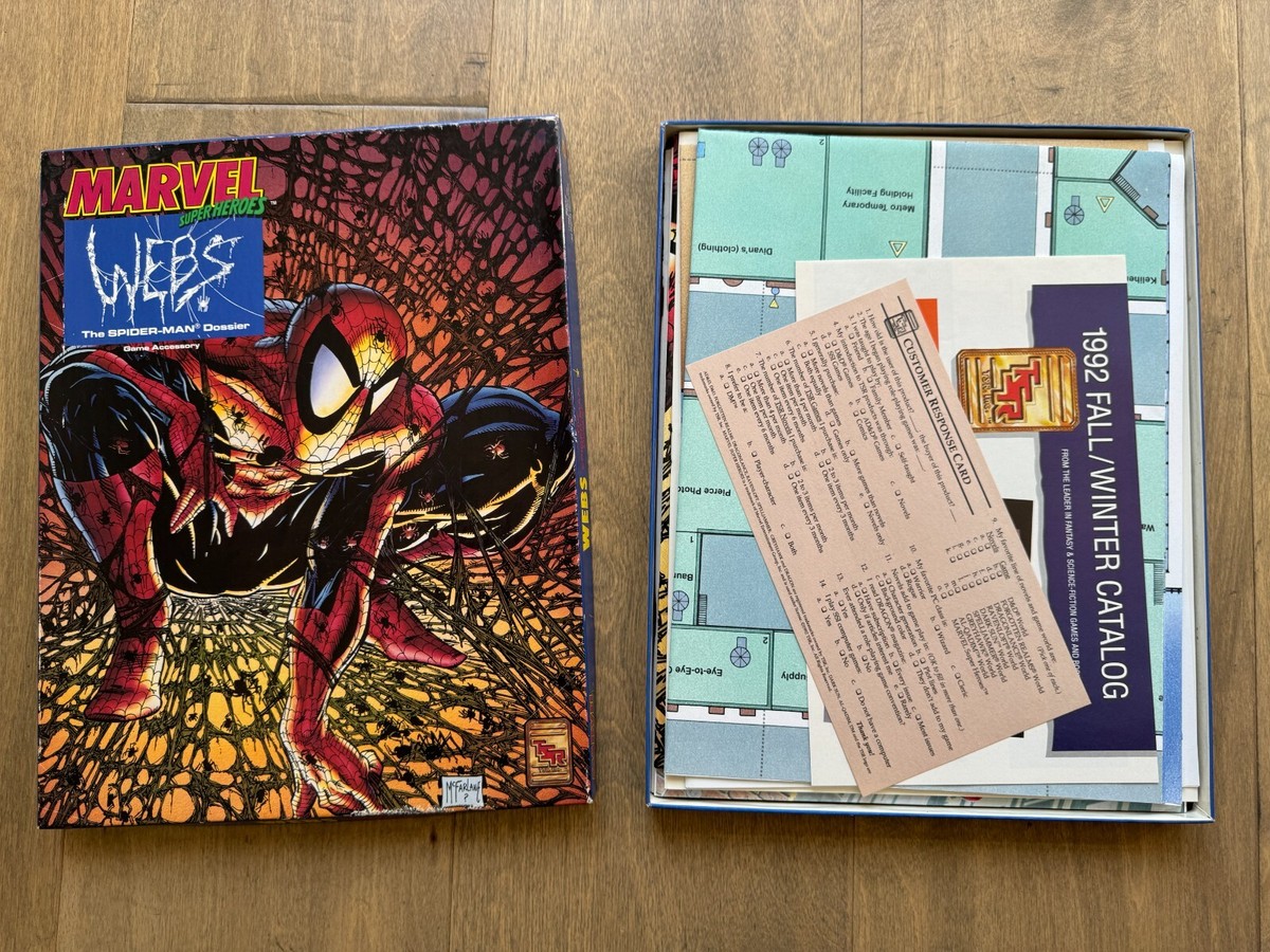 Marvel Superheroes Webs Spider-Man Dossier TSR 6907 Complete 1992