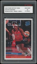 Aaliyah Edwards 2024 Panini Instant WNBA 1st Graded 10 Retro Rated Rookie Card