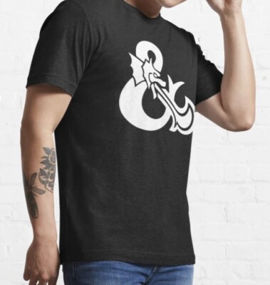 Dungeons & Dragons Adult T-shirt XL Honor Among Thieves Dark Game Logo Geek
