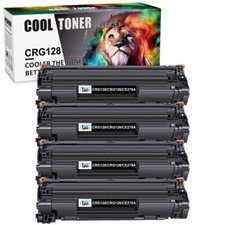 4PK 128 Toner Cartridge for Canon 128 ImageClass D530 MF4770n MF4880dw MF4890dw
