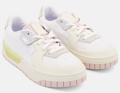 NEW- PUMA Women's Cali Dream Sneakers- White/Ivory/Pink- Women s Size 8