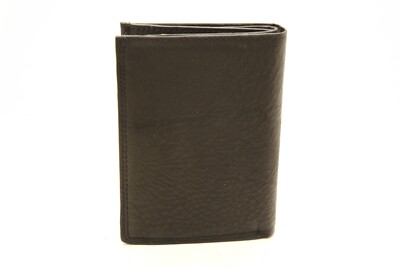 Portefeuille En Cuir Véritable Noir Motif Chapeau Cowboy - Dimensions 13x9cm - Neuf Sans étiquette