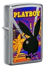Sharp Playboy Bunny In The Tropics Zippo Lighter