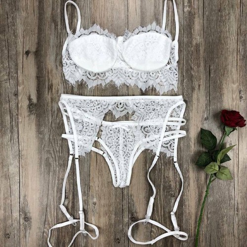 Womens Sexy Lingerie Lace Set Babydoll Nightgown Homewear Plus Size Nightwear AU - Picture 17 of 26