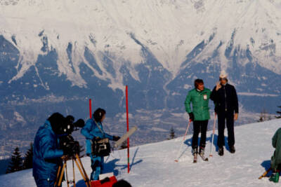 Bob Beattie Geoff Mason at the 1976 Winter Olympics XII Olymp- 1976 Old Photo