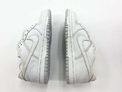 2003 Kids Nike Dunk Low PS White Neutral Grey Leather Sz 1.5  display picture 3