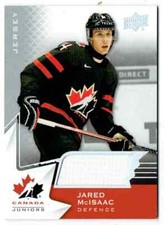 2020-21 UPPER DECK TEAM CANADA JARED MCISAAC JERSEY 1 COLOR #33