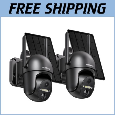 Wireless Outdoor Security Cameras - 2K HD with PIR Motion & Two-Way Talk