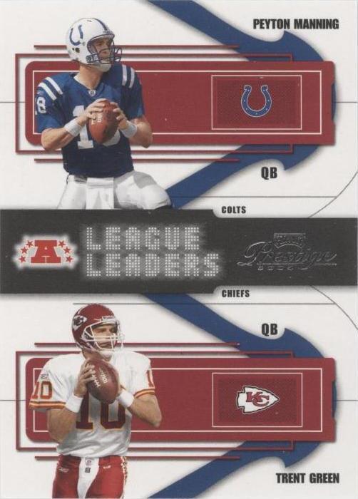 2004 Playoff Prestige Peyton Manning Trent Green #LL-1 - 1 of 1