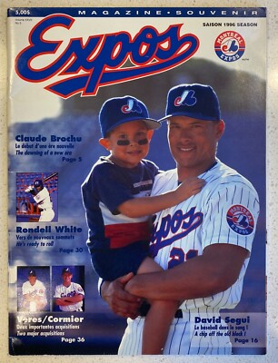 Montreal Expos Magazine 1996 Volume XXVII 27 No 3 David Segui Rondell ...