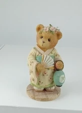 CHERISHED TEDDIES FIGURINE--MACHIKO--JAPAN-LOVE FANS A BEAUTIFUL FRIENDSHIP