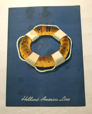 1955 Menu - M.V. Noordam - Holland America Line - Ocean Liner Cruise - Ephemera