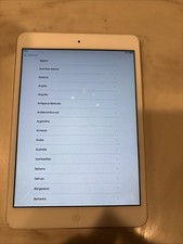 Apple iPad mini A1432 7.9in 16GB Wi-Fi Tablet Front/Rear Cameras Silver/White