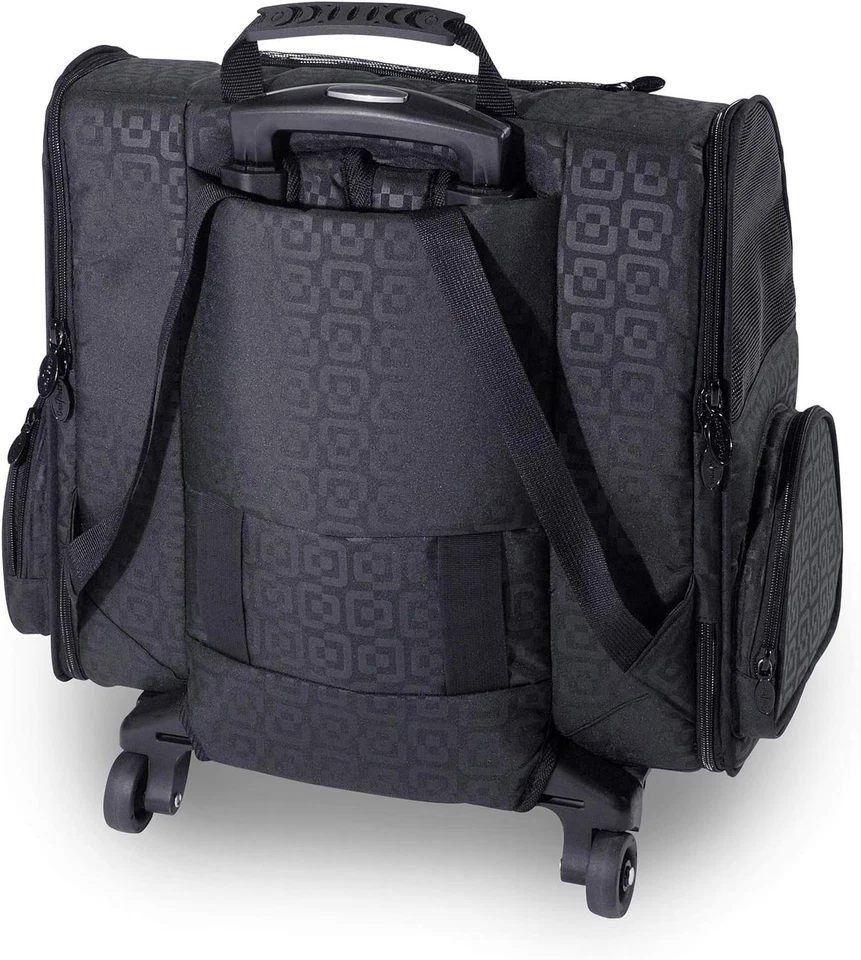 Gen7Pets Smart Dog Carrier Roller Pet Bag - Medium - Black Geometric - NEW - Image 2 of 4