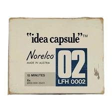 6 Pack Vintage Norelco Mini Cassette Tape  4x15min LFH0002 Austria W/Case &Box