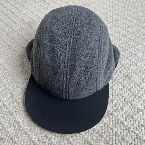 Vintage Lands End Winter Hat Ear Flaps Mens L/XL Made USA fleece 7 1/4-7 3/4