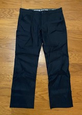 Eddie Bauer Rainier Tech Pants Mens 38x32 Black Active Stretch Pockets New NWT
