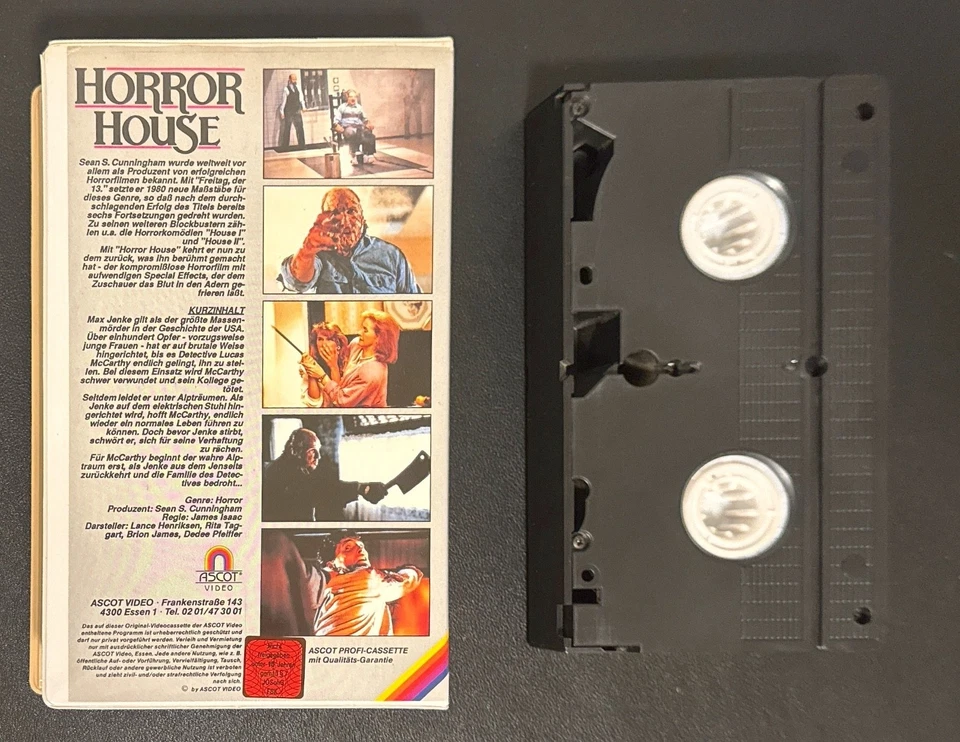 Horror House (House 3) FSK18 Horror 90Min. 1989 Ascot Sammler Rar Softbox VHS - Bild 4 von 4