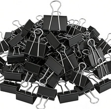 200 Count Binder Clips Assorted Sizes 4 Sizes Large Medium Small Mini Metal