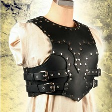 Halloween Larp Costume Necromancer Armor Medieval Leather Cosplay Costume...