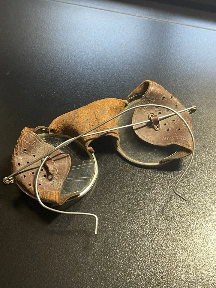 Gafas de moto Willson vintage con protectores laterales. Lentes transparentes. Tal cual. Foto 4 de 4