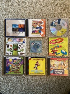 Lot Of 9 CD Rom Interactive Educational Learning Mario Arthur Read Encyclopedia