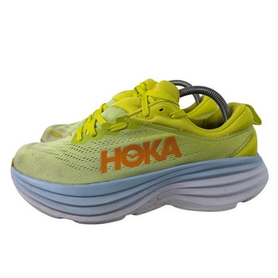 Hoka M Bondi 8 1123202 BEPM Mens Size 11 D Vibrant Yellow / Blue Running Shoes‎ HOKA Men main image 2