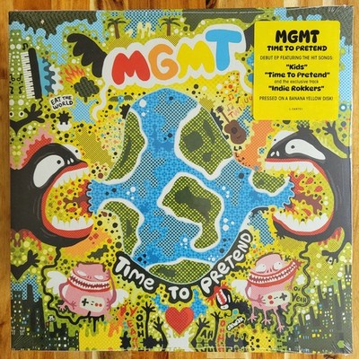MGMT  Time To Pretend[New, 2025, US, EP, 12'', Yellow, Vinyl, Synth-Pop, Cantora]