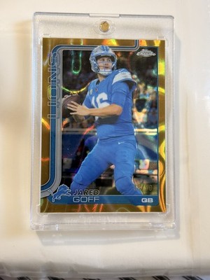 2025 Topps Chrome Jared Goff Gold /50