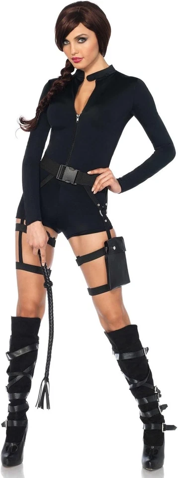 Leg Avenue Women's Multi Strap Garter Pocket Utility Belt Costume Accessory,... - Image 2 of 3