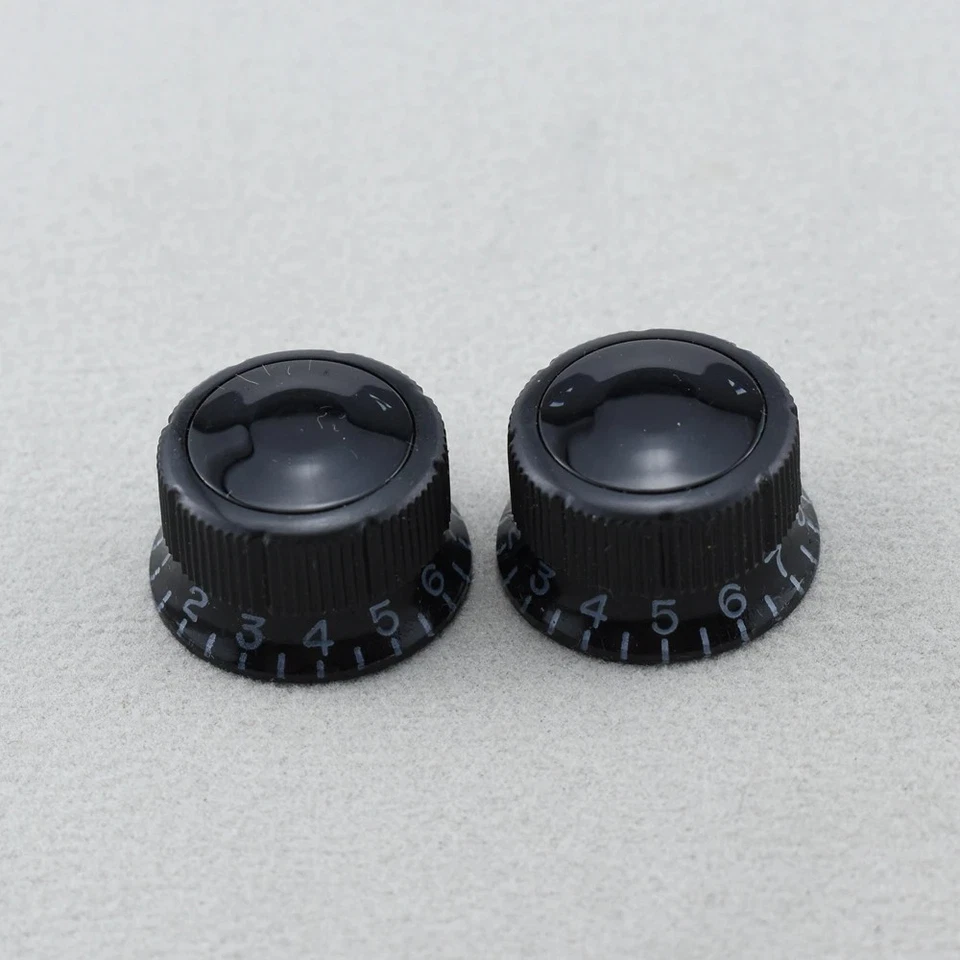 4x Black Ibanez Sure Grip III Vintage Guitar Volume and Tone Control Knobs - Image 3 of 4