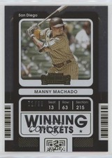 2021 Panini Contenders Winning Tickets Gold 71/99 Manny Machado #WT-MM 0s1o