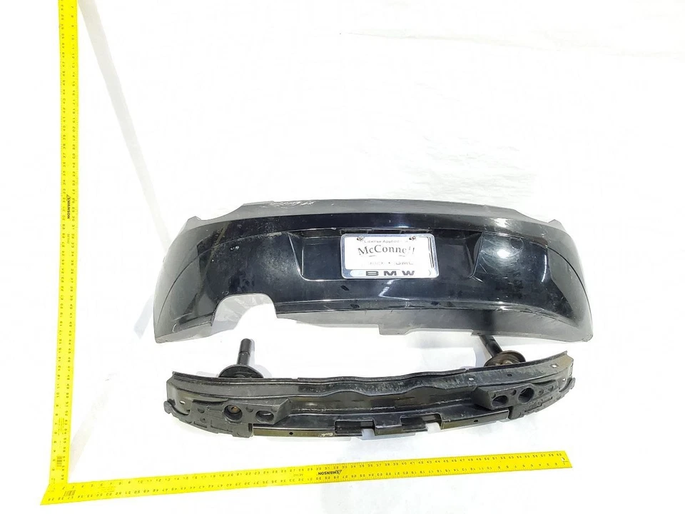 2003 2004 2005 BMW Z4 OEM Complete Rear Bumper 668/9 Jet Black - Image 2 of 4