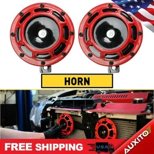 Vehicle Pair 115DB Super Compact Electric Loud Car Air Blast Horn Tone Set 12V