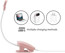 Rechargeable Book Light Reading For In Bed 14 Led With 3 Color Temperatures