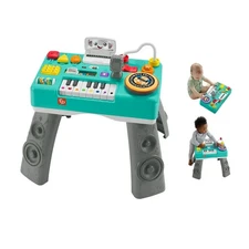 Fisher-Price Laugh & Learn Mix & Learn DJ Table, Musical Learning Toy for Baby
