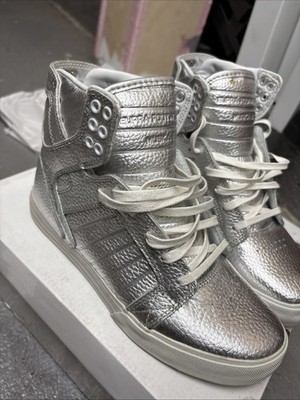 Supra Men's Skytop Chad Muska Pro Model Silver Size 6