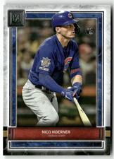 Nico Hoerner 2020 Topps Museum Collection Base Rookie Card RC #18 Chicago Cubs. rookie card picture
