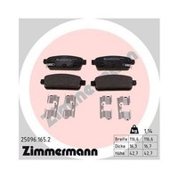 Zimmermann 25096.165.2 Bremsbelagsatz Scheibenbremse Hinterachse FüR Opel