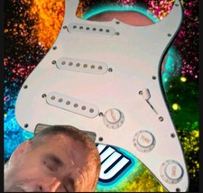 Classic Look Loaded White 5 Way Strat Style Pickguard  Win S/S/S Hell Yeah FTP