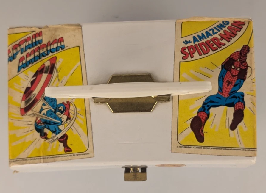 Caja de almacenamiento de discos de vinilo Supercase 1975 DC Comics Batman Superman Joker rara Foto 2 de 4