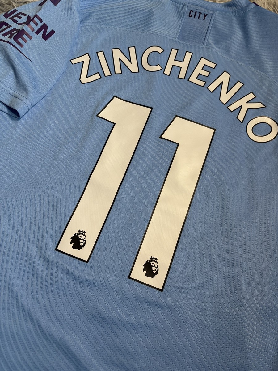 MANCHESTER CITY 19-20 Home Match Issue Jersey Zinchenko #11
