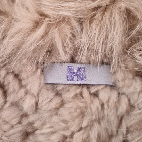 H Rabbit Fur Vest Womens Size S-M 10-12 Pink Soft In Excellent Clean Condition - Picture 2 of 5