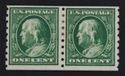 CKStamps: US Stamps Collection Scott#392 1c Franklin Mint HR OG 24 1/2mm