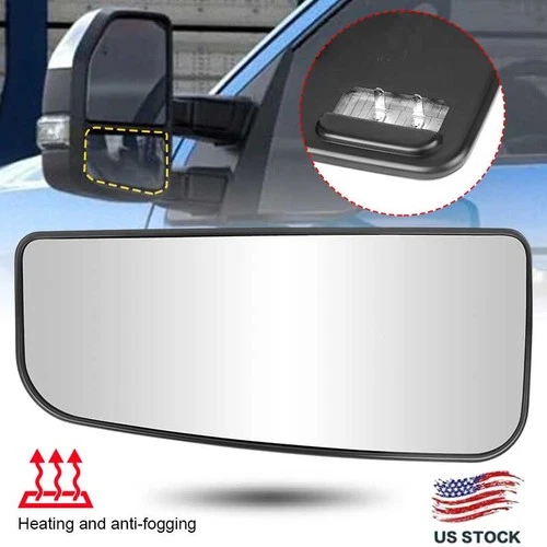 Left Driver Side Mirror Glass Heated For Ford Super Duty F-250 F-350 2017-2022