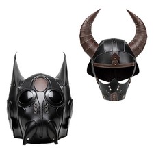 Adults Headgear Masquerade Cosplay Mask Rave Full Face Cover Medieval Headcover