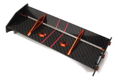 Carbon Fiber Rear Aero Wing Kit for Traxxas 1/10 E-Revo 2.0 48.5mm 5413 5446